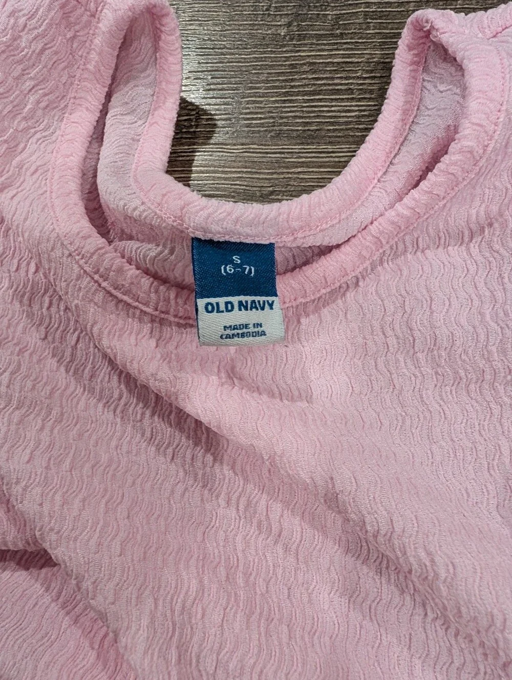 Old Navy Size 6-7 Light Pink Summer Dress Lightweight Ruffle Sleeve Small